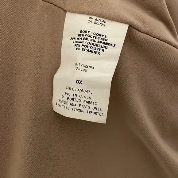 ABS Allen Schwartz Women's Black Midi Side‎ Rushed Animal Print Dress Size 0X - Picture 8 of 9